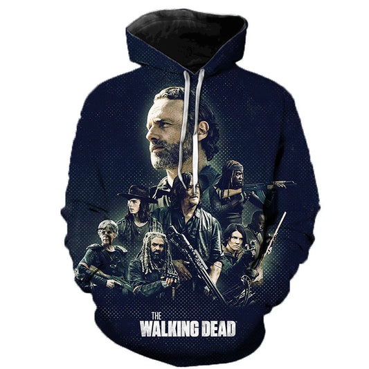 Horror TV The Walking Dead Hoodies 3d Print Sweatshirts Men Women Hooded Oversize Hoodie Kids Pullover Sweatshirts Tracksuits